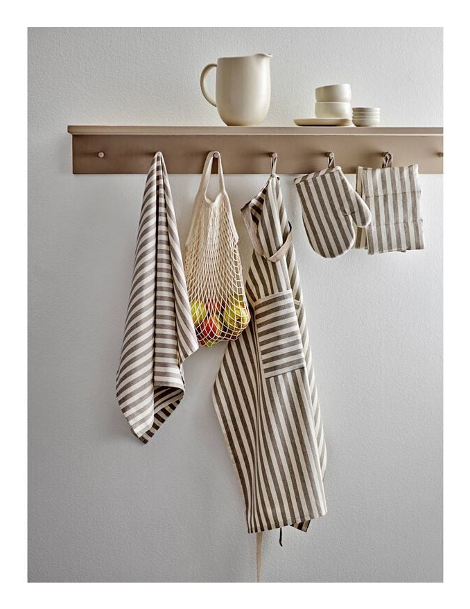 Södahl Geschirrtuch Harmony – 60 × 90 cm, Taupe, Recycelte Baumwolle, GRS, OEKO-TEX