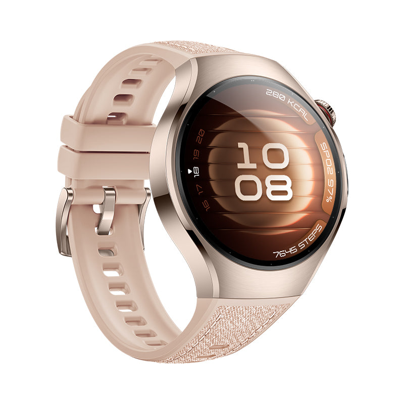 Huawei Watch 5 LTE – 42 mm, AMOLED, Edelstahl, Beige, 5 ATM