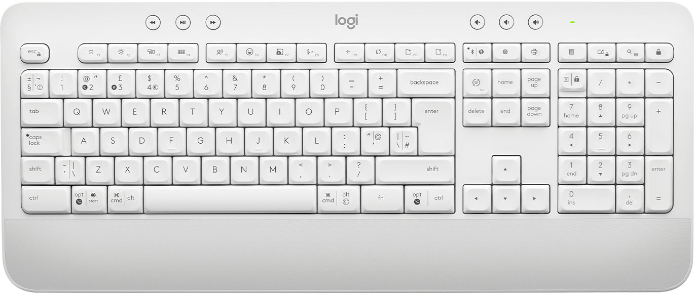 Logitech Signature MK650 – Tastatur, kabellos (Bluetooth), RU-Layout (RU), Grau