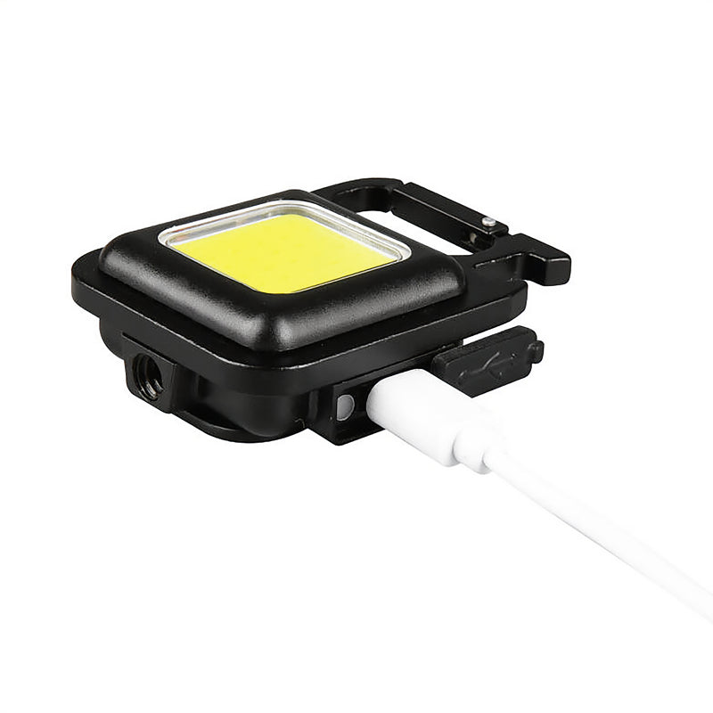 Steffen Taschenlampe 65 00163 – 300 lm, 6 W, 6500 K, 3-Stufen-Dimmer, USB-C, Magnet & Clip, IP20 – Schwarz