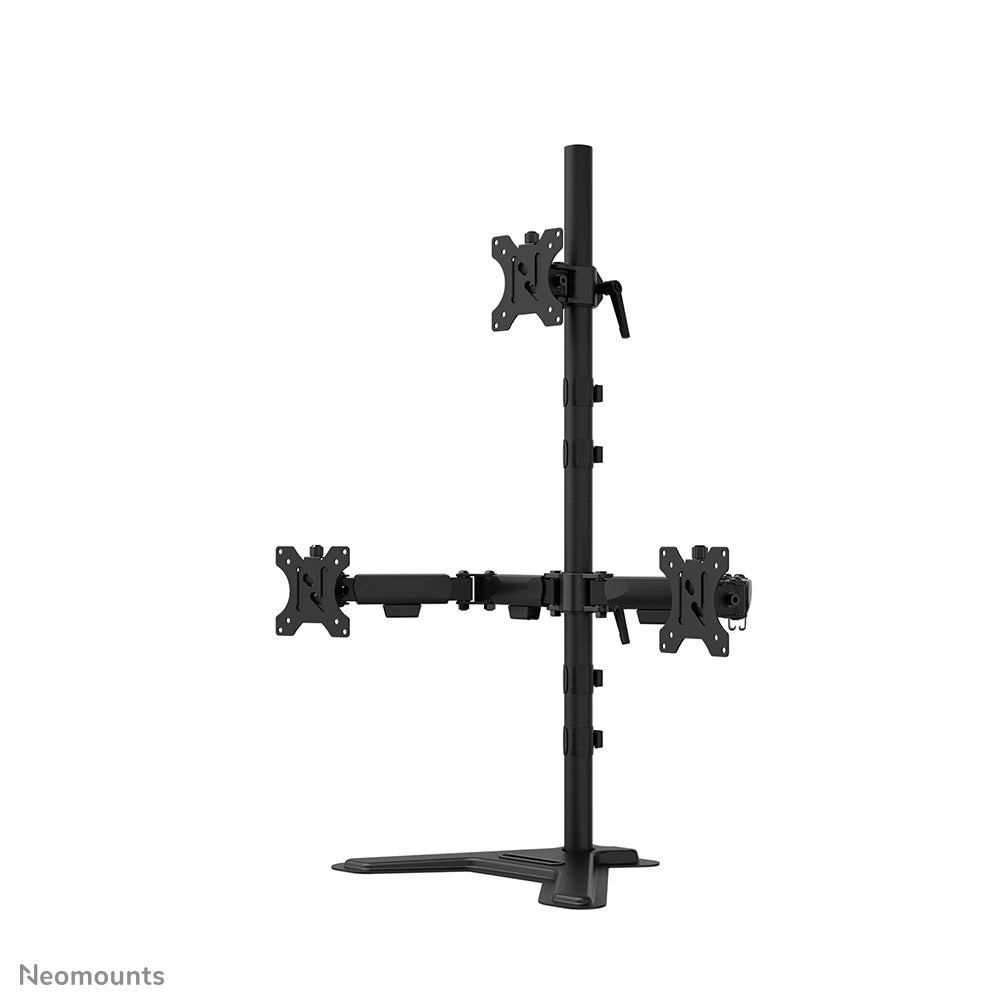 Neomounts DS45-600BL2-1 – Monitor-Tischständer – freistehend – 3 Monitore – 10–32″ – VESA 75×75/100×100 mm – b