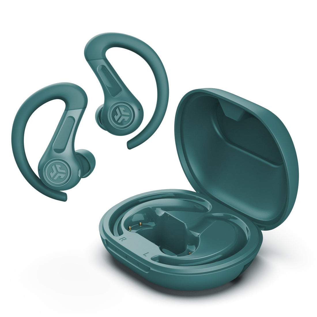 JLab JBuds Sport ANC 4 – True Wireless In-Ear Kopfhörer – Bluetooth, ANC, IP66 – Türkis – bis 60+ h