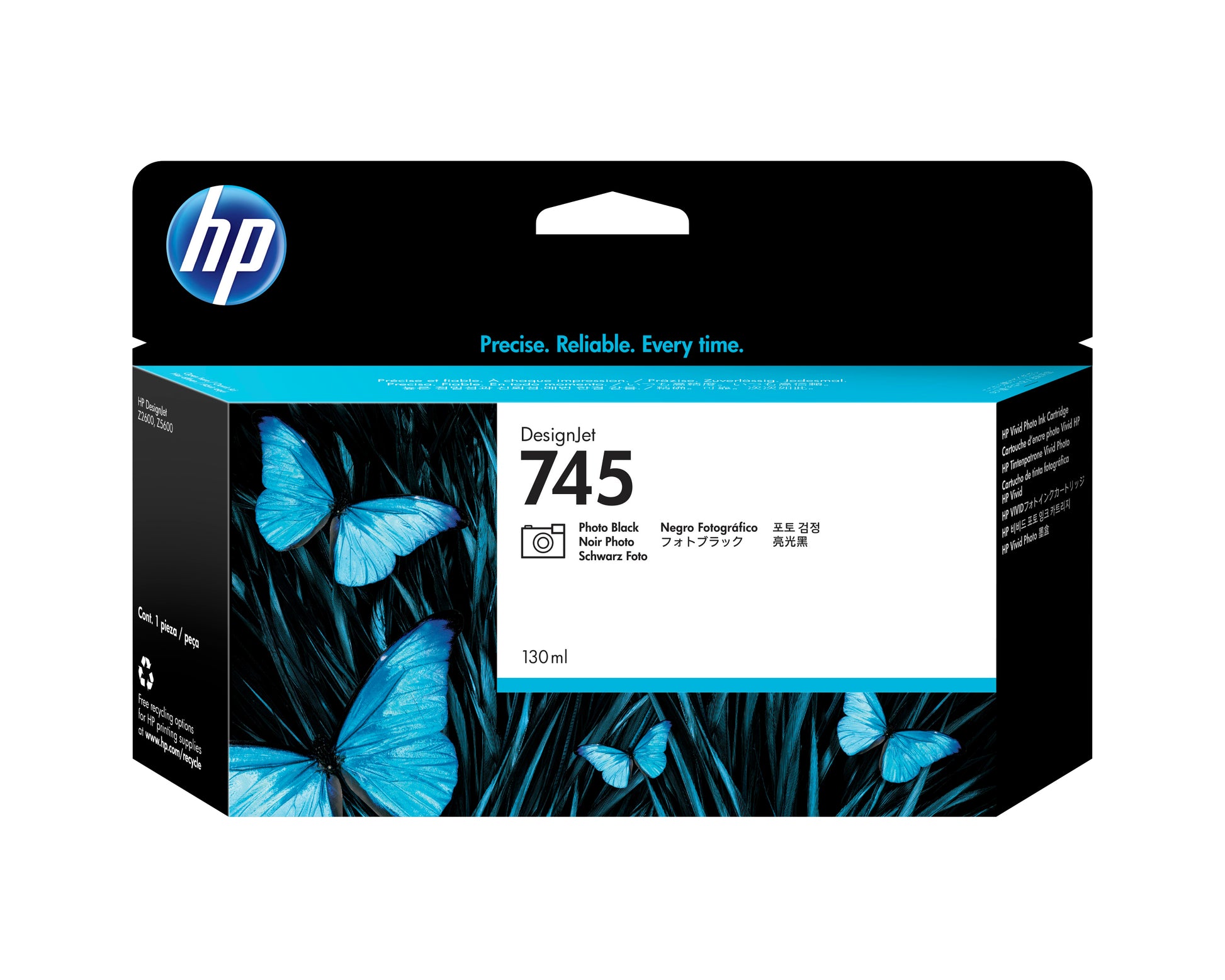 HP Tintenpatrone 745, schwarz – für Tintenstrahldrucker/Multifunktionsgeräte