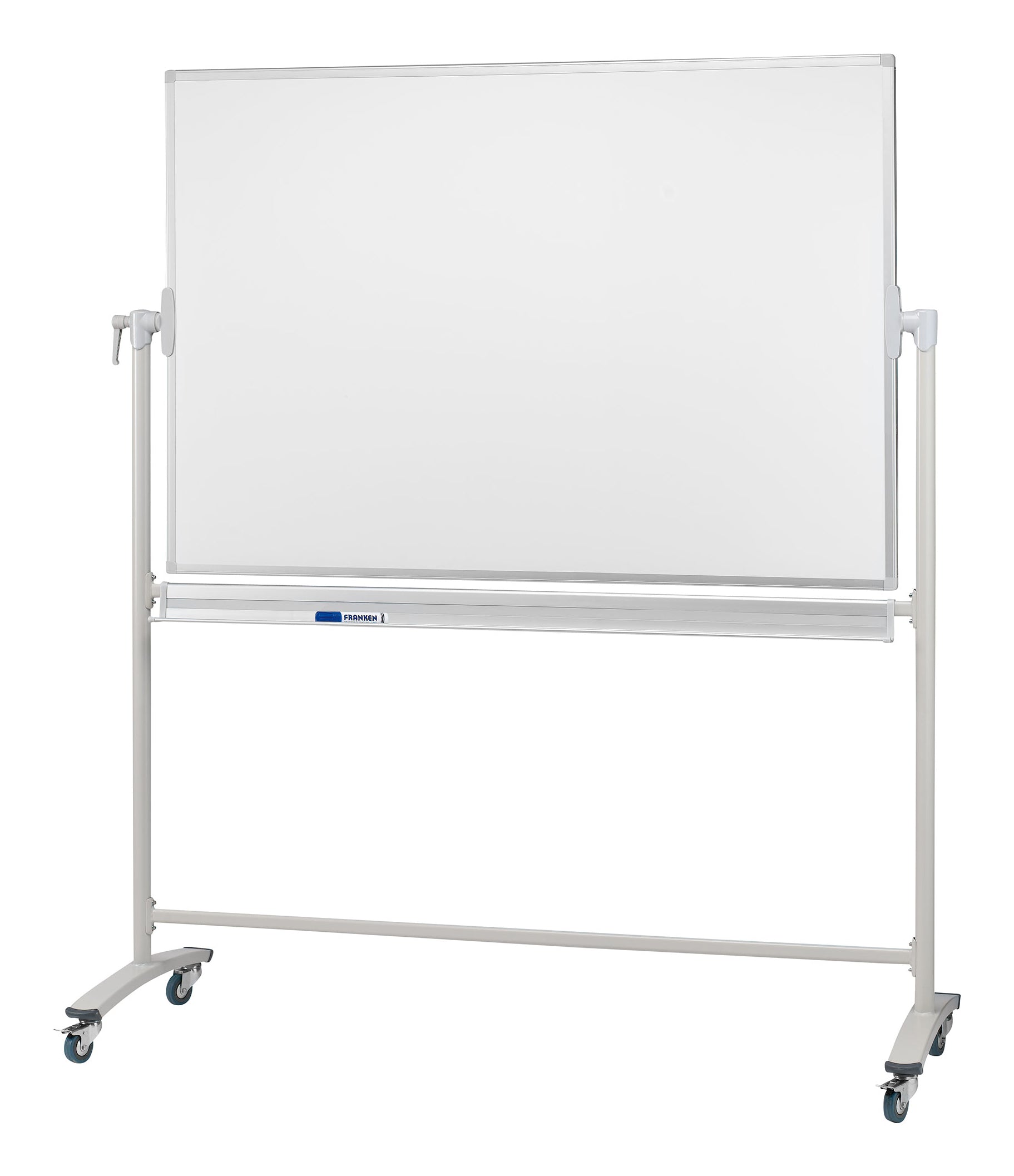 Franken Mobiles Whiteboard – Emaille, magnetisch, beidseitig – 150 × 100 cm