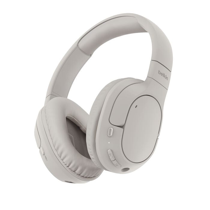 Belkin SoundForm Surround – Over-Ear Kopfhörer – kabelgebunden, Surround-Sound – Sand