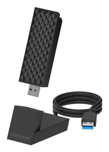 NETGEAR A9000 USB-WLAN-Adapter – Wi-Fi 7 (802.11be), Tri-Band, bis 688,29 Mbit/s – USB 3.2 Gen 1