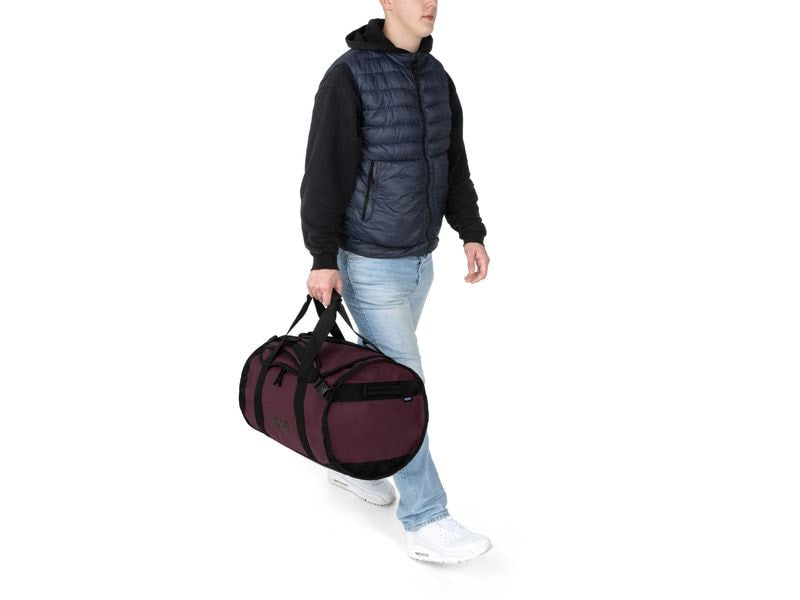 KOOR Sporttasche – 50 l, aus rPET, dunkelrot, 37 × 40,5 × 60,5 cm