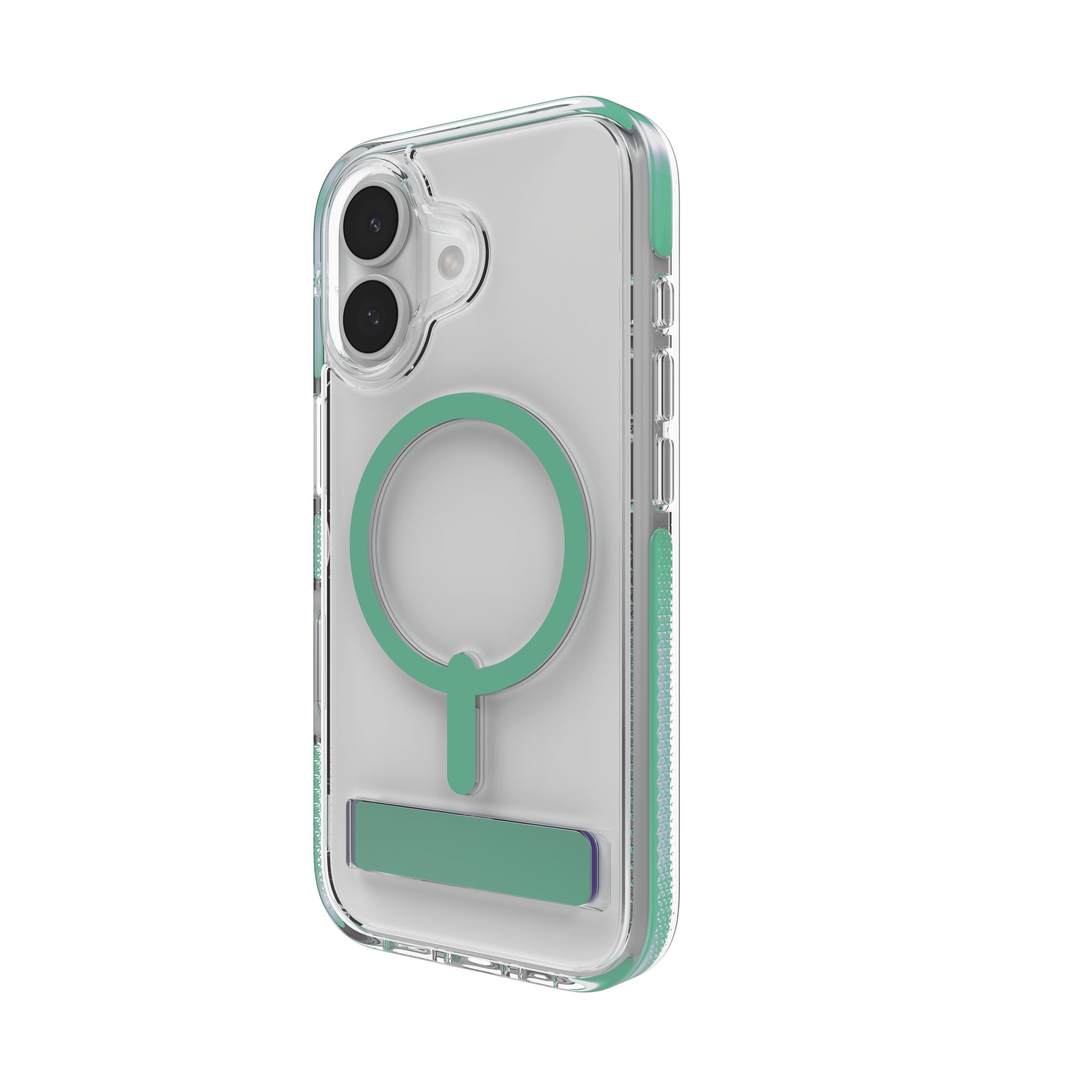 ZAGG Santa Cruz Snap Backcover – für Apple iPhone 17, MagSafe, mit Ständer, Graphen, Grün, bis 4 m Sturzsicher