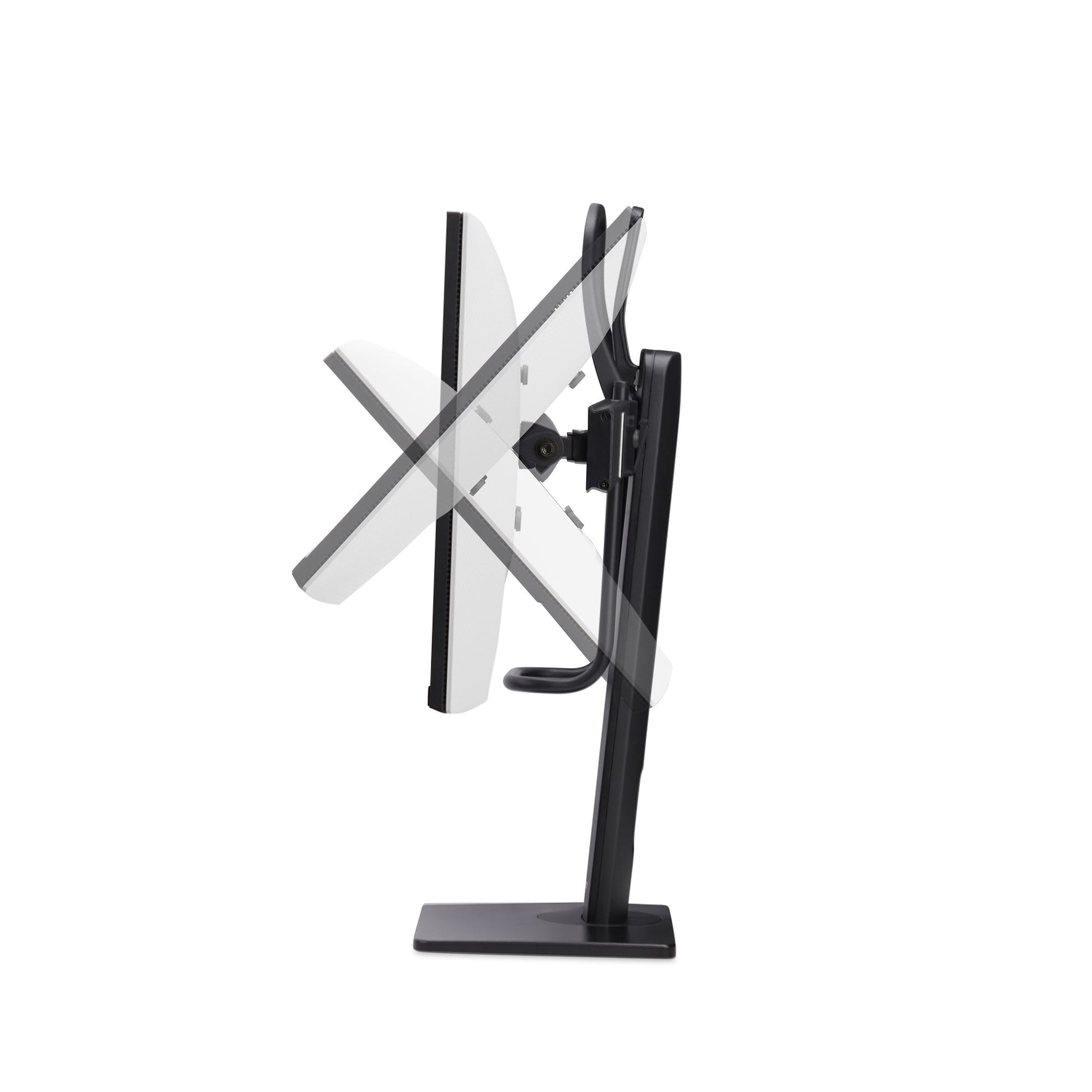 StarTech.com CROSSBAR – Monitorhalterung, Dual, Standfuss, bis 27"