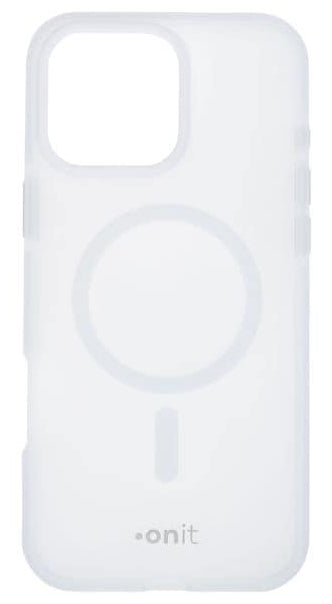 ONIT Mill.Std. Backcover – für Apple iPhone 16 Pro Max, MagSafe, PC+TPE+TPU, Weiss matt, bis 3 m Sturzsicher