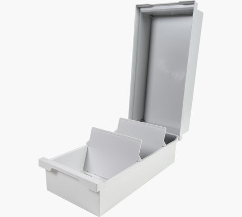 Exacompta Karteikasten – für A6 – Polystyrol (PS), grau