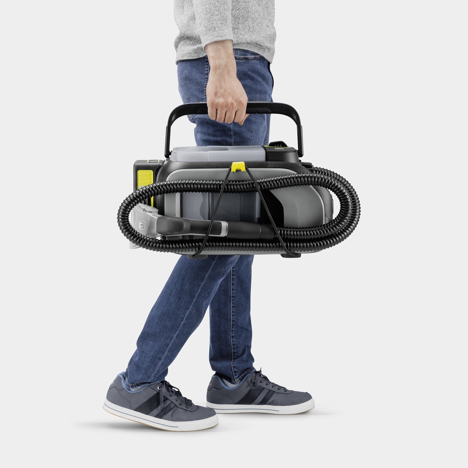 Kärcher Absauganlage Puzzi – 2,9 l, Akkubetrieb, Schlauch 1,9 m, 36 V