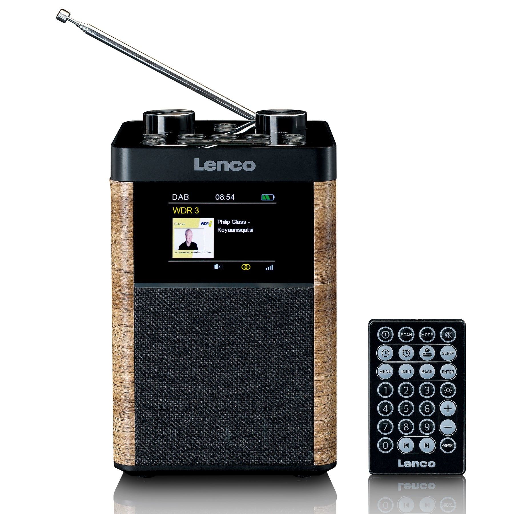 Lenco PDR-060WD – DAB-/Internetradio – Tischradio – DAB+, UKW, USB, Bluetooth – Schwarz