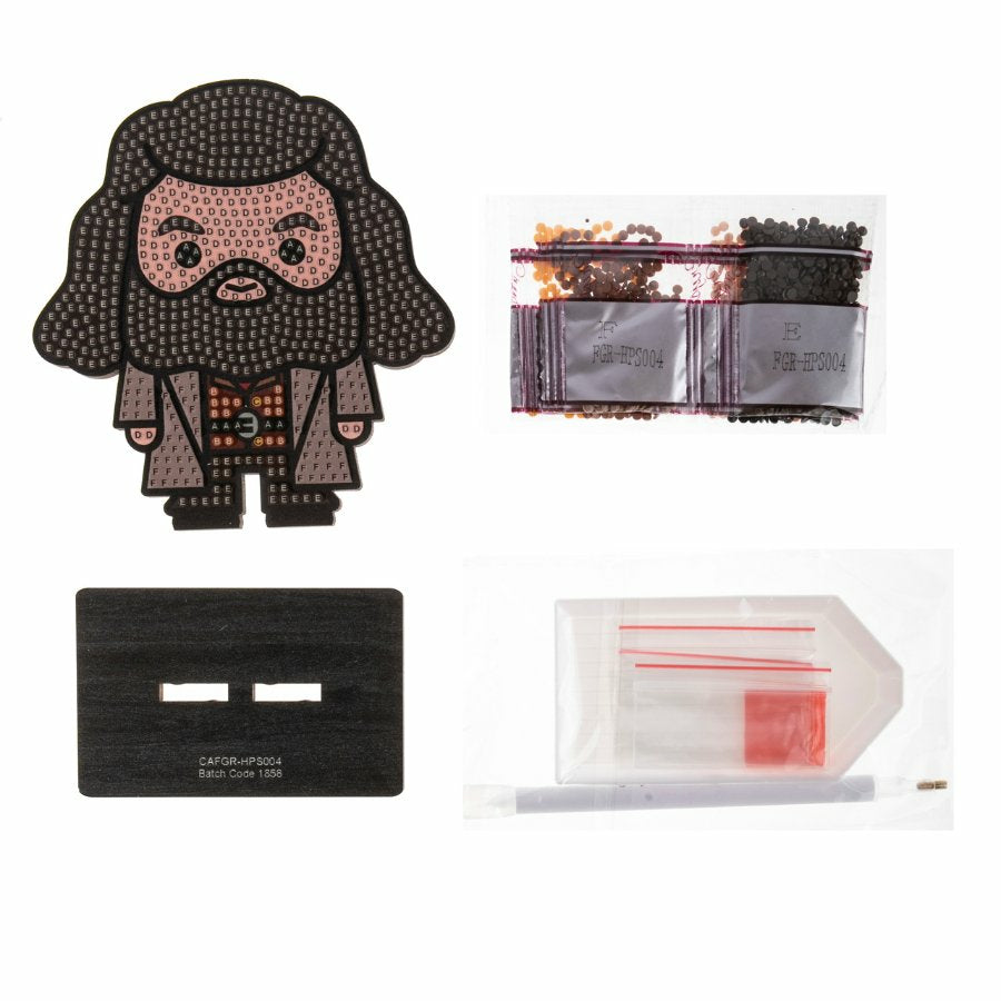 CRAFT Buddy Diamond-Painting-Set – Rubeus Hagrid – 8 × 11 cm – ab 6 Jahren