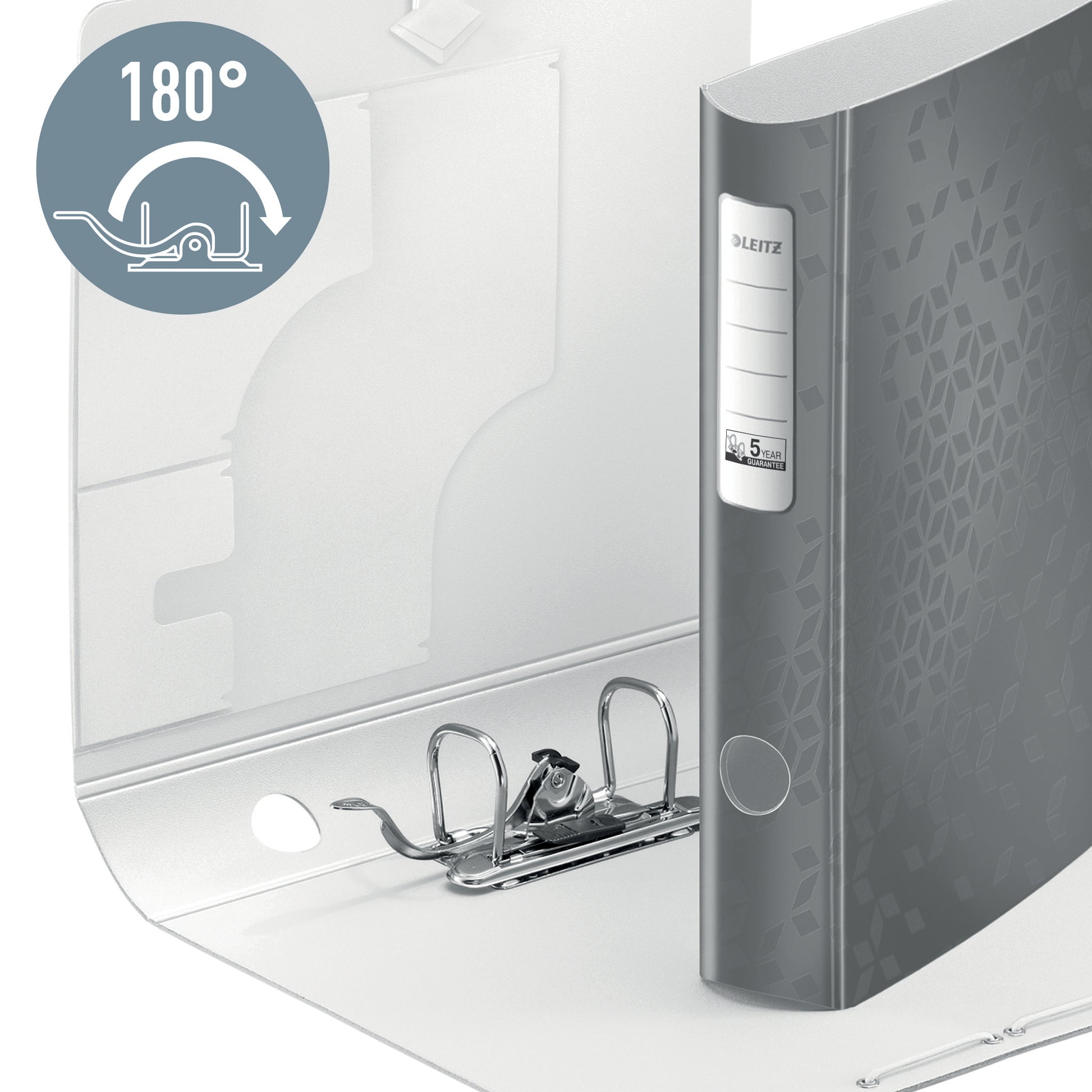 Leitz Active WOW Hebelordner – für A4 – Rückenbreite 6,5 cm – Grün
