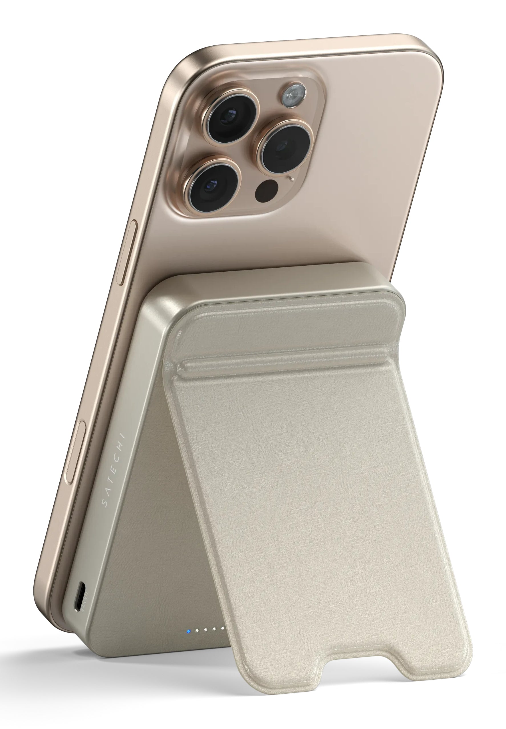 Satechi MagSafe Powerbank 10'000 mAh – 20 W PD, Wireless 15 W, beige