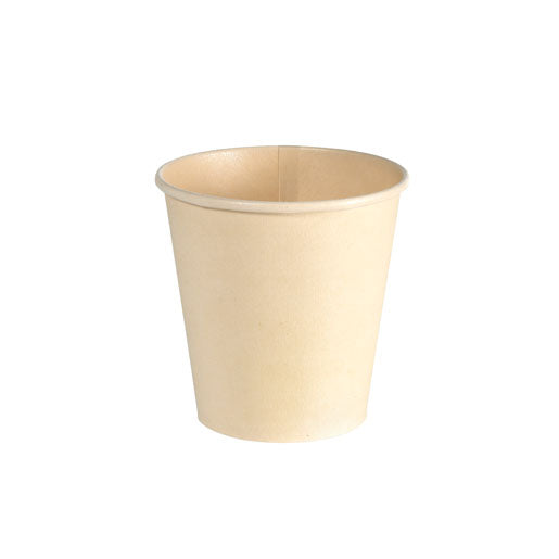 Duni Trinkbecher Bagasse (PLA-beschichtet) – 1,8 dl, beige, 50 Stück