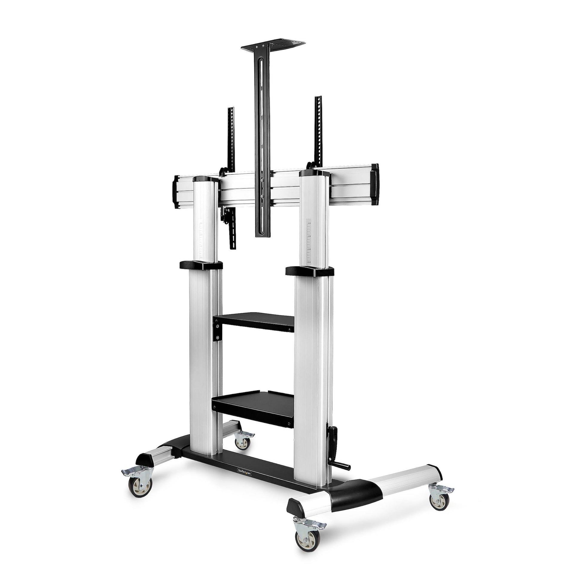 StarTech.com TV-Wagen – 60–100" – VESA 200×200–1000×600 – bis 100 kg, Höhenverstellbar, mit Rollen