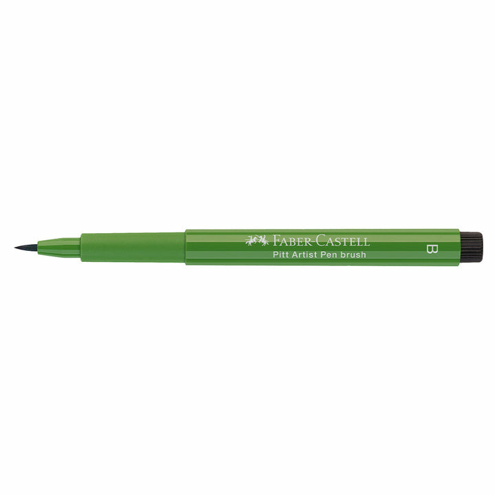 Faber-Castell Pitt Artist Pen Pinselstift – Pinselspitze, 2,5 mm, pigmentiert, permanent, wasserfest, olive