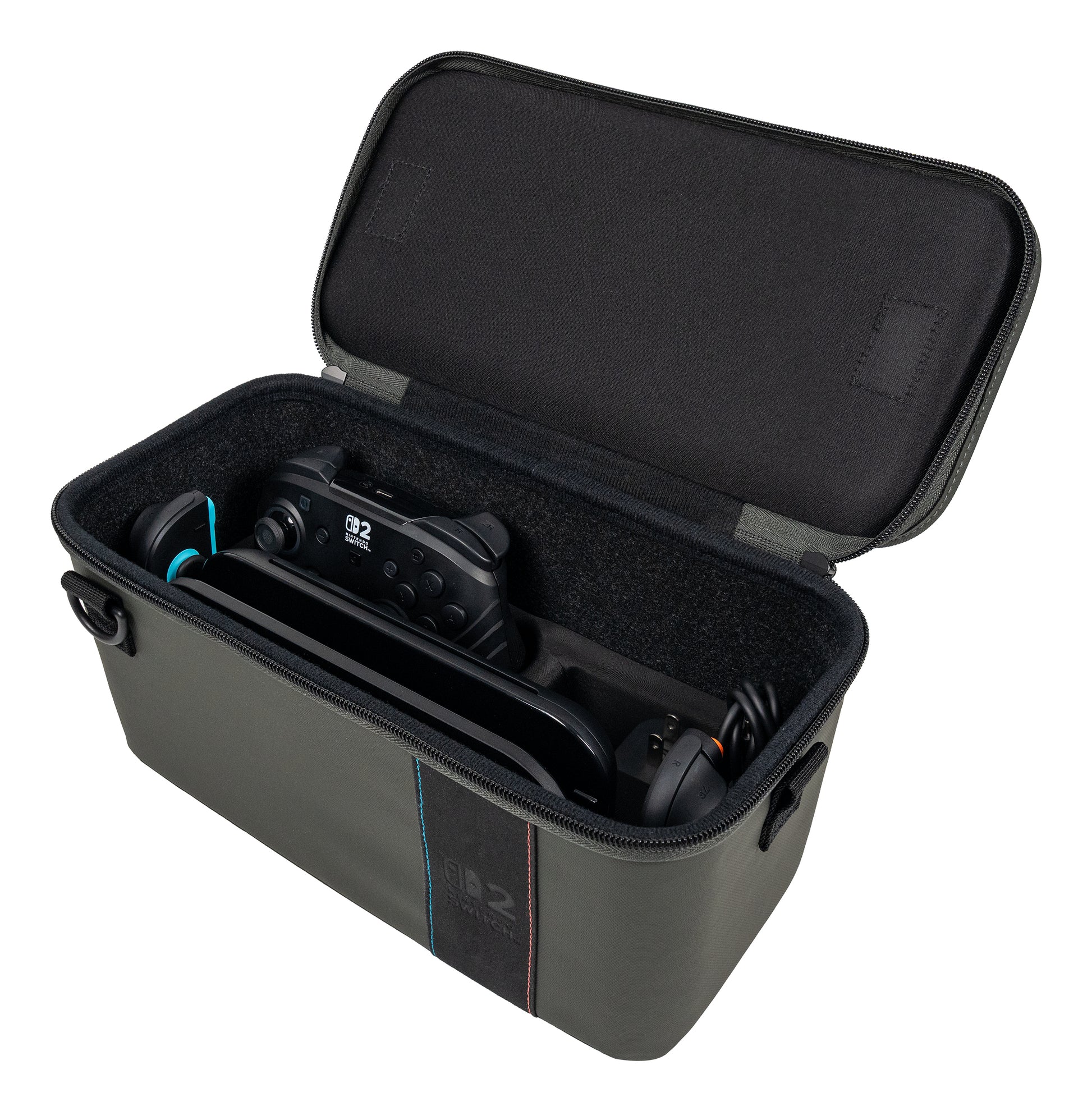 Turtle Beach 2-in-1-Etui PlayTrek – für Nintendo Switch 2 – 148×320×203 mm – anthrazit – EVA/Polyester/TPU
