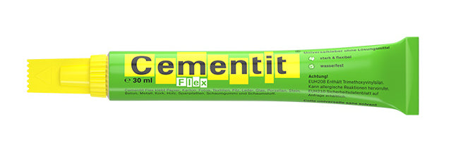 Cementit Flex Alleskleber – permanent, transparent, lösemittelfrei, wasserfest, 30 ml