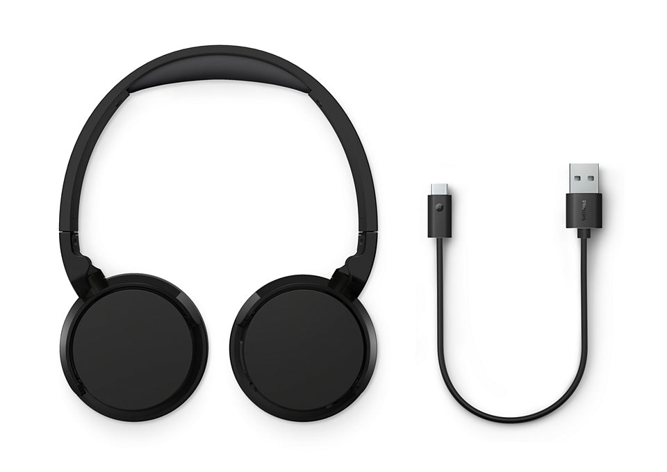 Philips TAH3209BK/00 On-Ear Kopfhörer – Stereo, BT, Schwarz, BT 5.3