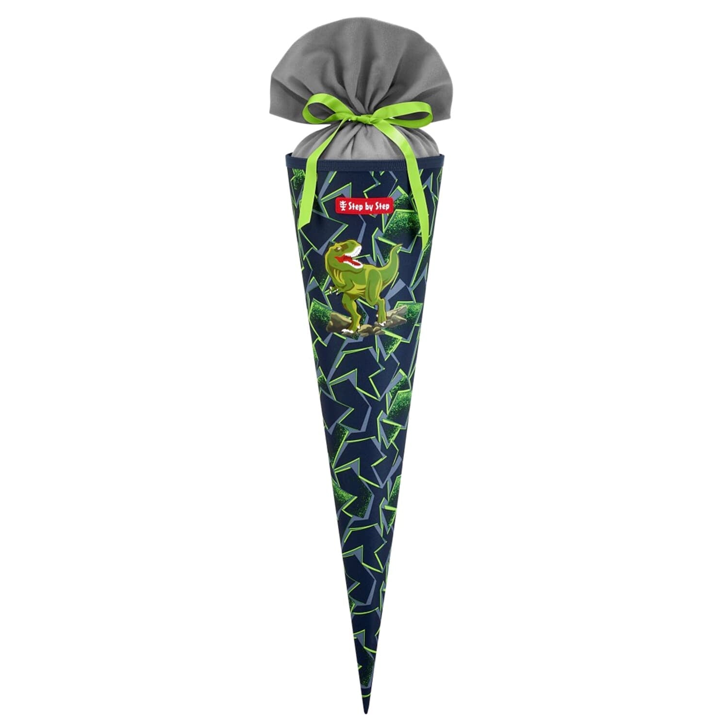 Step by Step Schultüte 70 cm × Ø 18 cm, 5 l – Motiv Wild T-Rex Taro – Serie SPACE – rPET