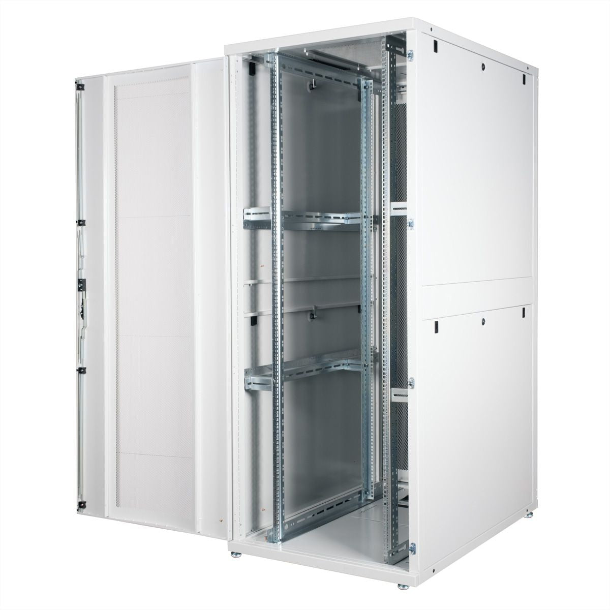 ROLINE Pro – 19" Netzwerkschrank 42U, IP20, abschliessbar, 800 × 1200 × 1970 mm, lichtgrau, Stahl