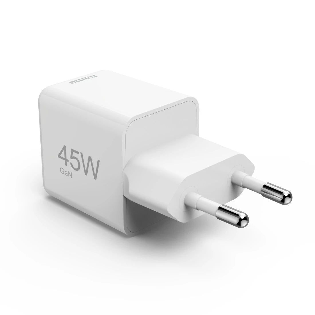 Hama 00201983 USB-Ladegerät 45 W – USB-C×1 – PD 3,0, QC 3,0, GaN – Weiss