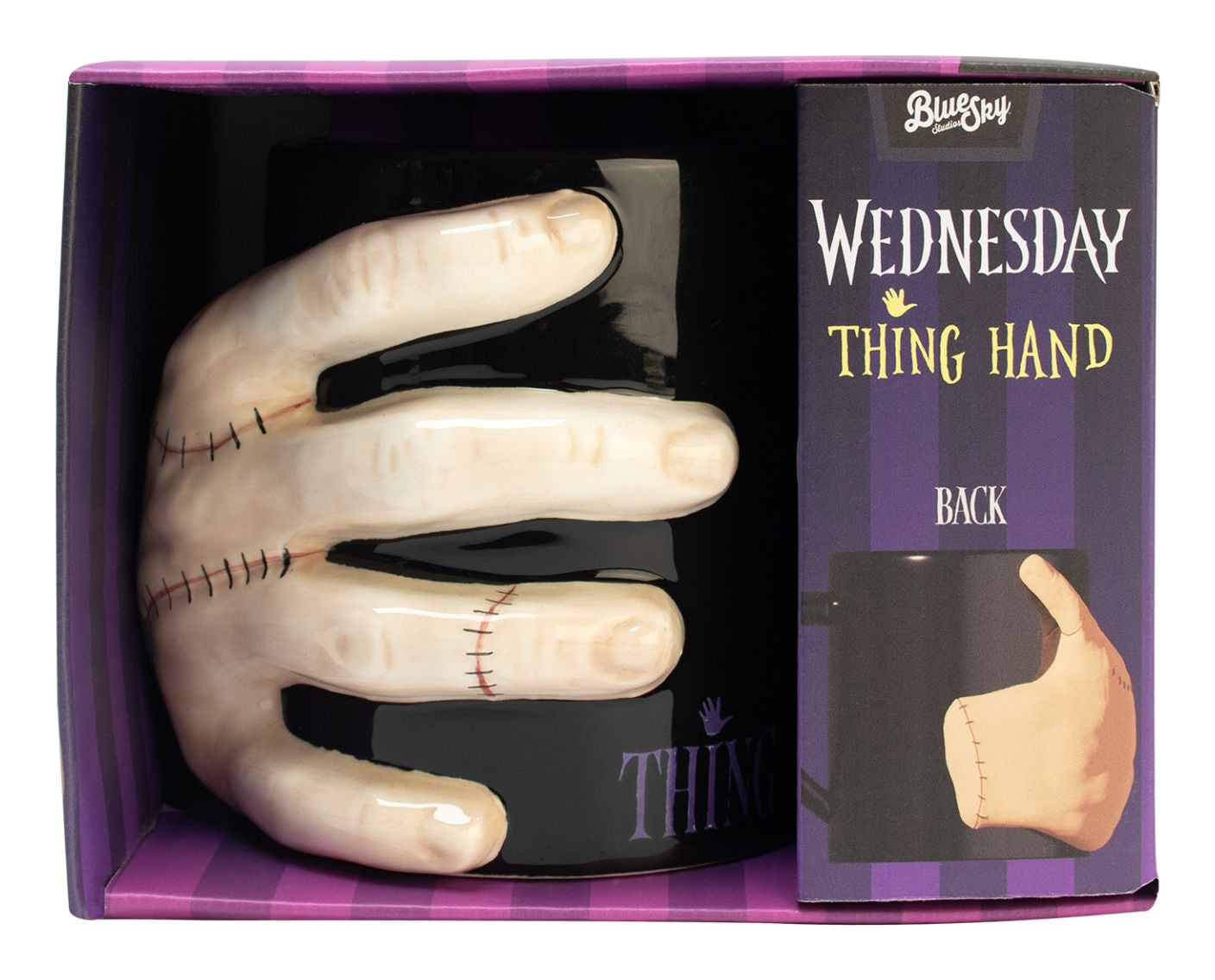 Thumbs Up Teetasse Wednesday – 330 ml, Keramik, Beige/Schwarz