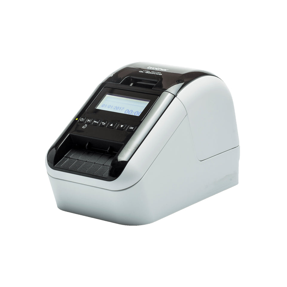 Brother DYMO LabelWriter QL-820NWB – Etikettendrucker, Thermodirekt, für DK-Rollen, WLAN, Bluetooth, 300 × 600 dpi