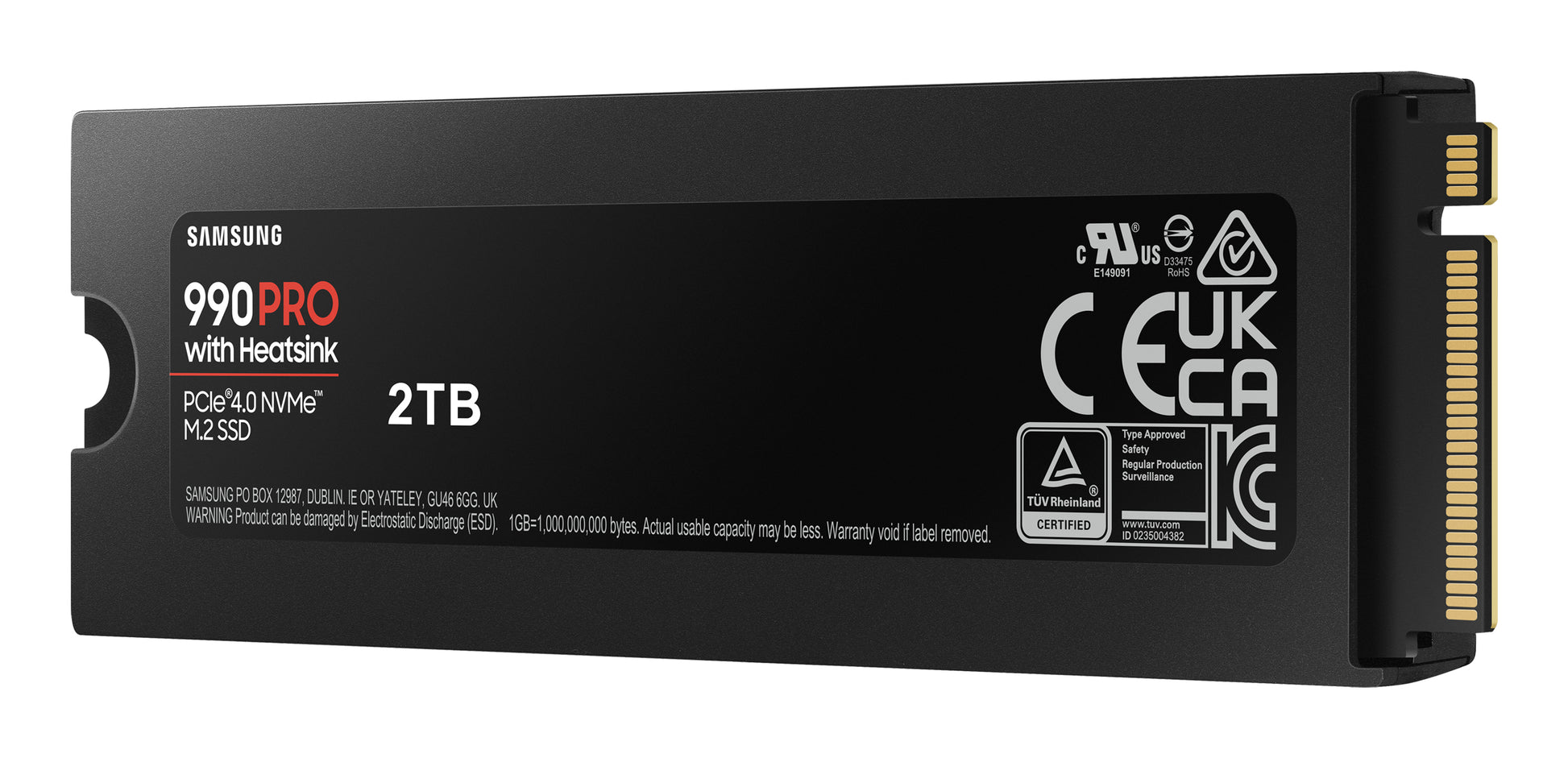 Samsung 990 PRO – 2 TB M.2 2280 NVMe PCIe 4.0×4, 7450/6900 MB/s