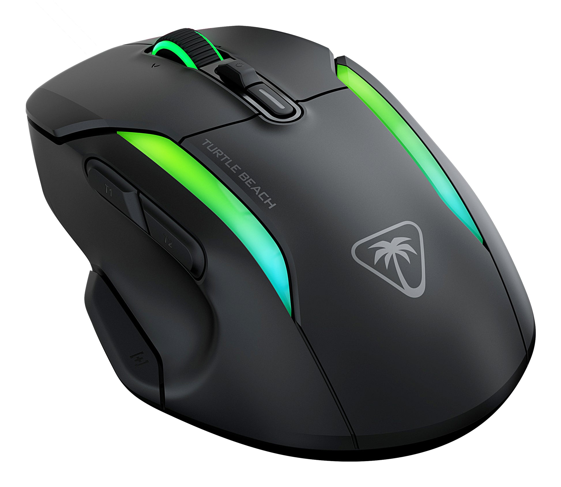 Turtle Beach Kone II Air Gaming-Maus – Kabellos, 26'000 dpi, 7 Tasten, Easy-Shift, Zwei-Zonen-RGB, Schwarz