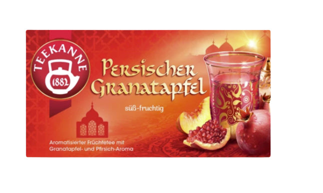 Teekanne Persischer Granatapfel Früchtetee – Teebeutel 20 Beutel