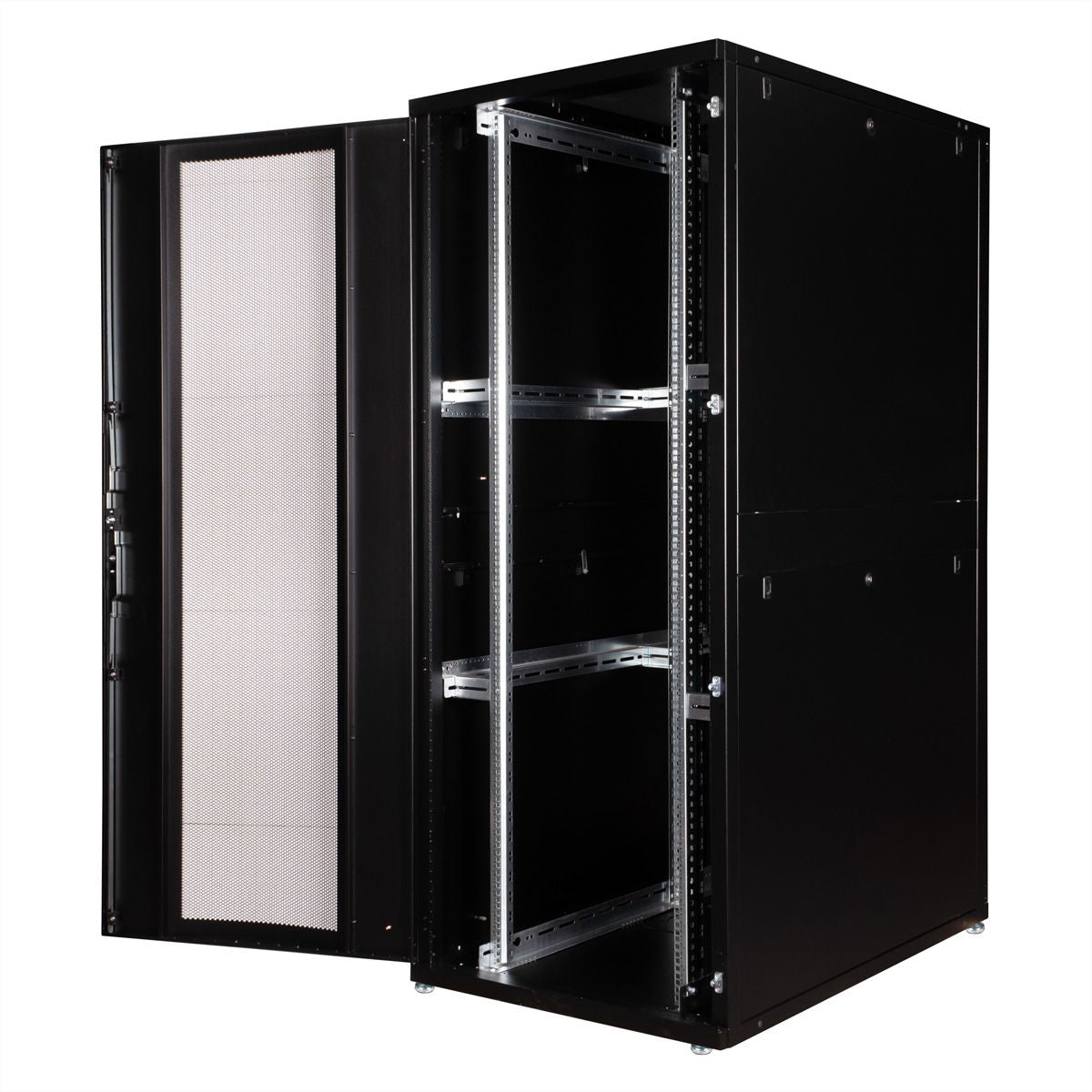 ROLINE Pro – 19" Netzwerkschrank 42U, IP20, abschliessbar, 800 × 1200 × 1970 mm, schwarz, Stahl
