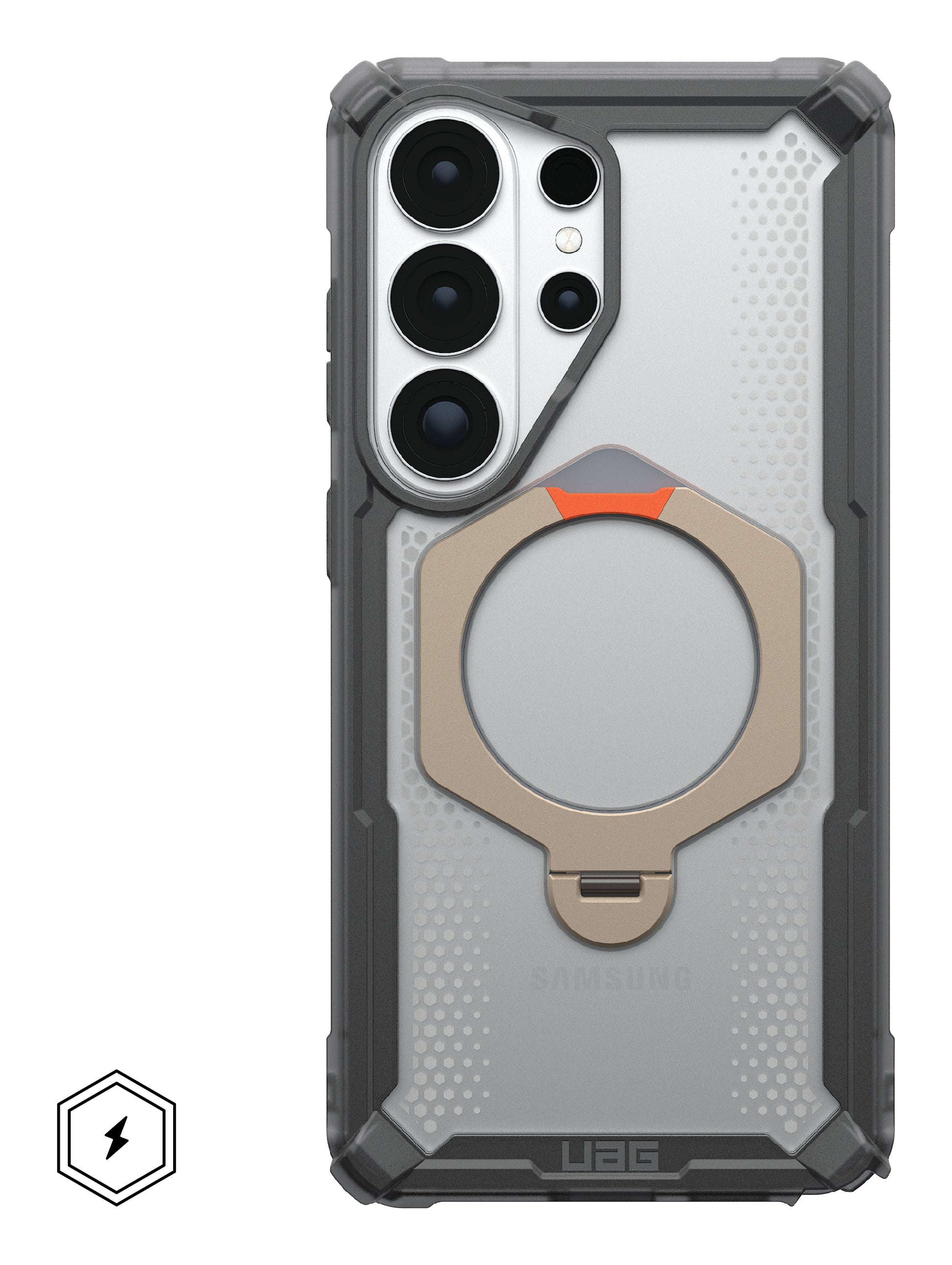 Urban Armor Gear UAG Plasma XTE 360 Backcover – für Samsung Galaxy S26 Ultra, MagSafe, mit Ständer, PC, Asche