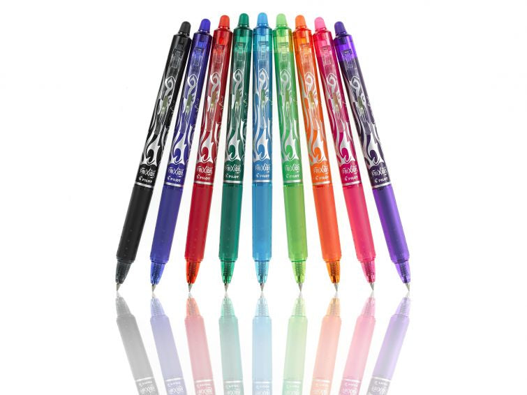 Pilot FriXion Ball Clicker – Tintenroller, 0,7 mm, sortiert, radierbar, Druckmechanik – 4 Stk.