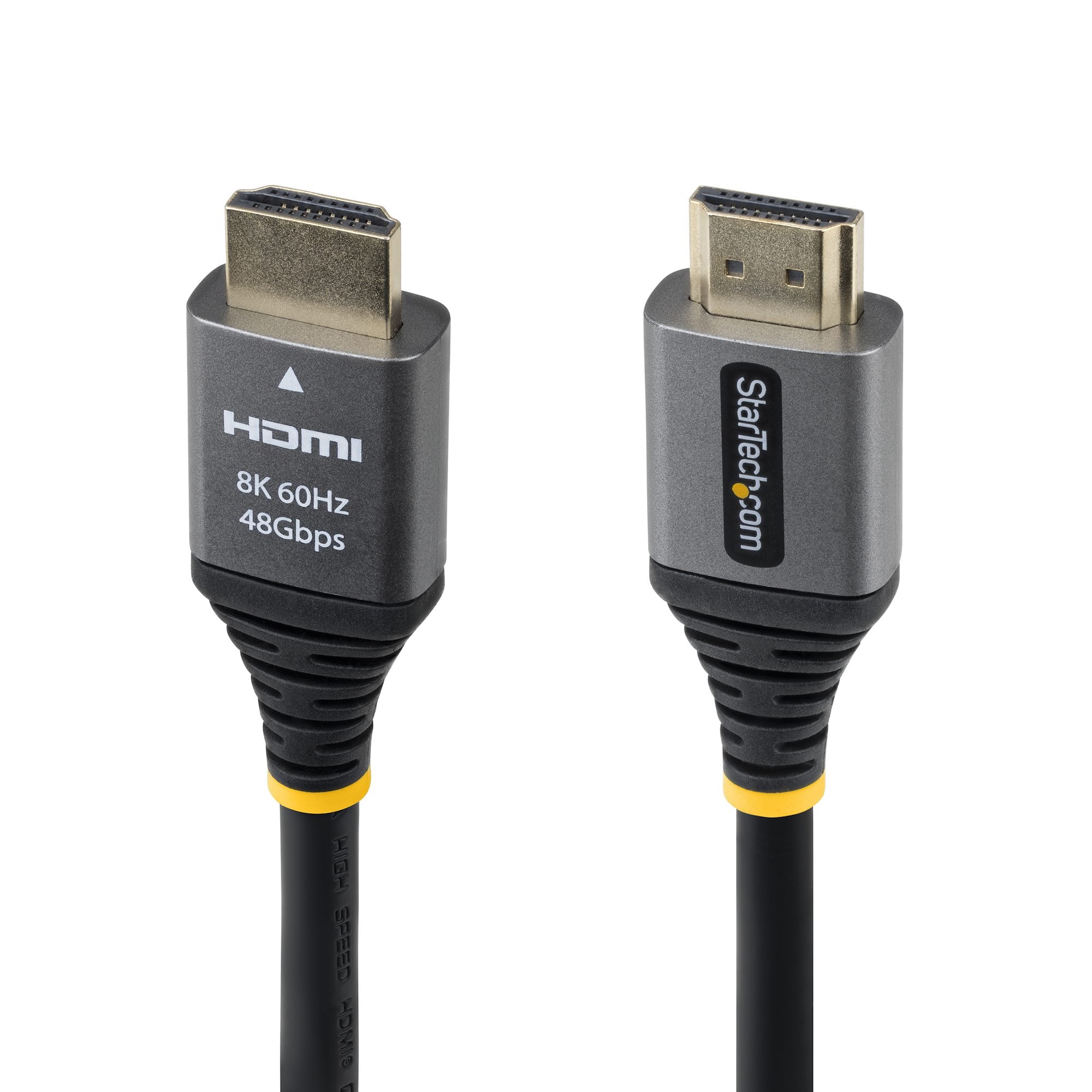 StarTech.com HDMI Kabel HDMI 2.1 8K 60 Hz – 0,3 m – HDR, ARC – Schwarz/Silber
