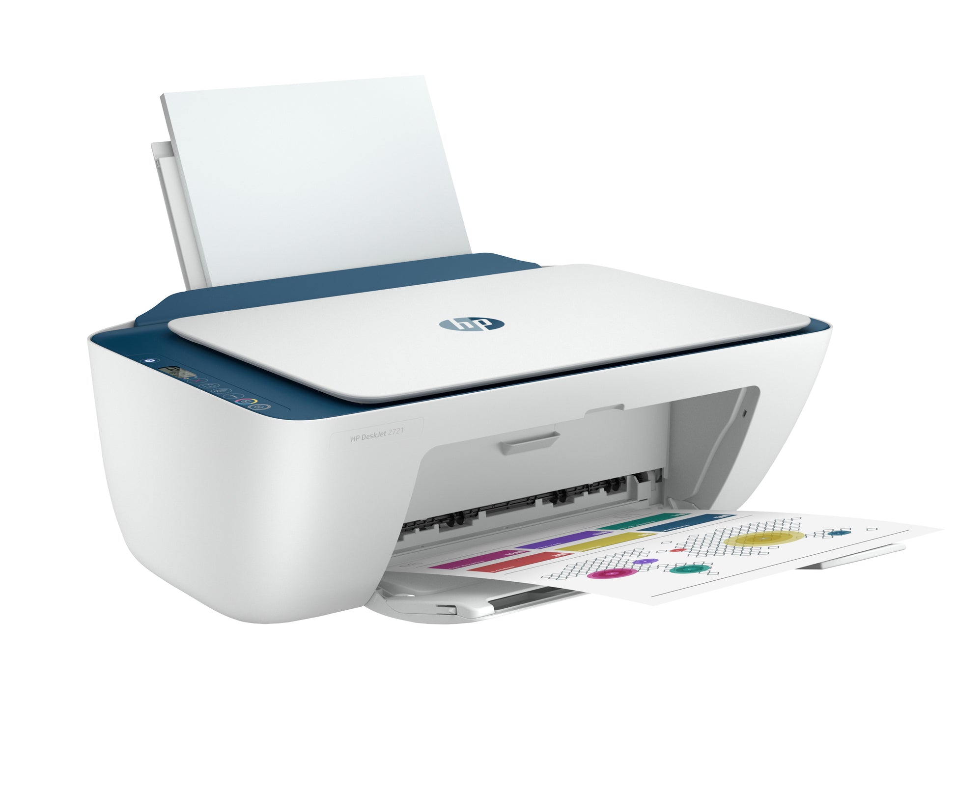 HP DESKJET 2721 ALL IN ONE – Farbtintenstrahl-Multifunktionsdrucker, A4, 3-in-1, Duplex, WLAN, AirPrint