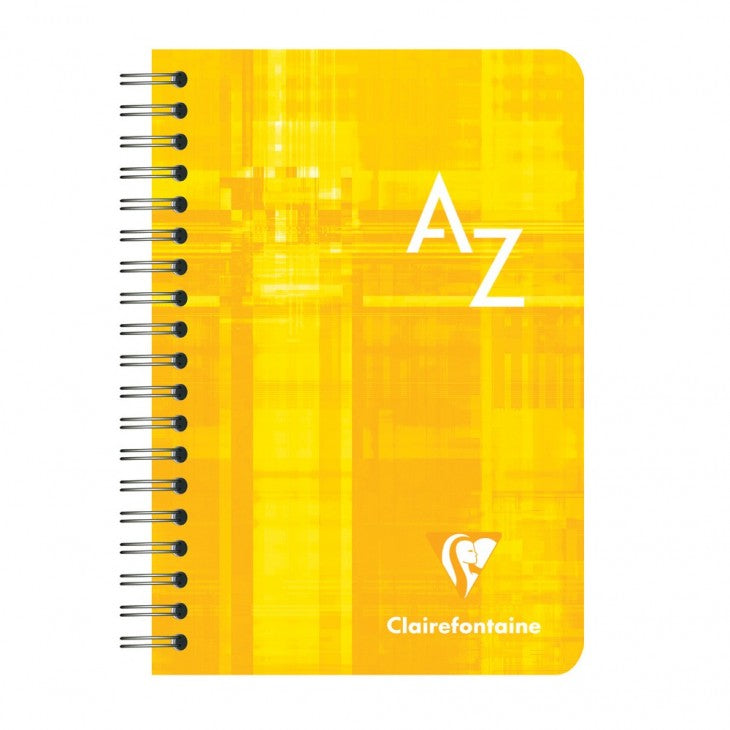 Clairefontaine Spiralheft – 90 × 140 mm – kariert 5 mm – 100 Seiten – Index A–Z