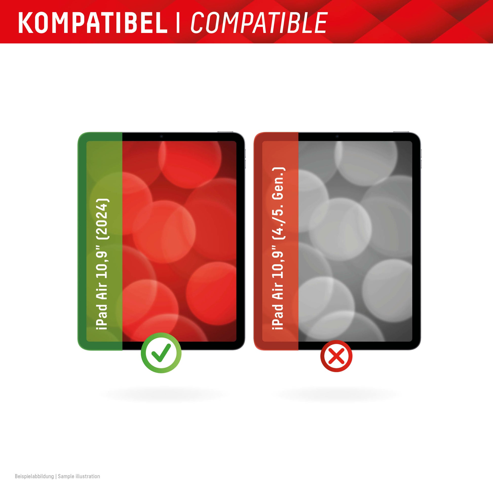 E.V.I. Panzerglas für Apple iPad Air 10,9" (6. Gen.) – 9H, Anti-Fingerprint