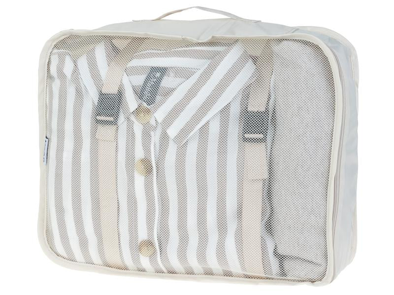 KOOR Packhilfen-Set Reesa Large – Reissverschluss – 10 l – Beige, Polyester – 2 Stk.