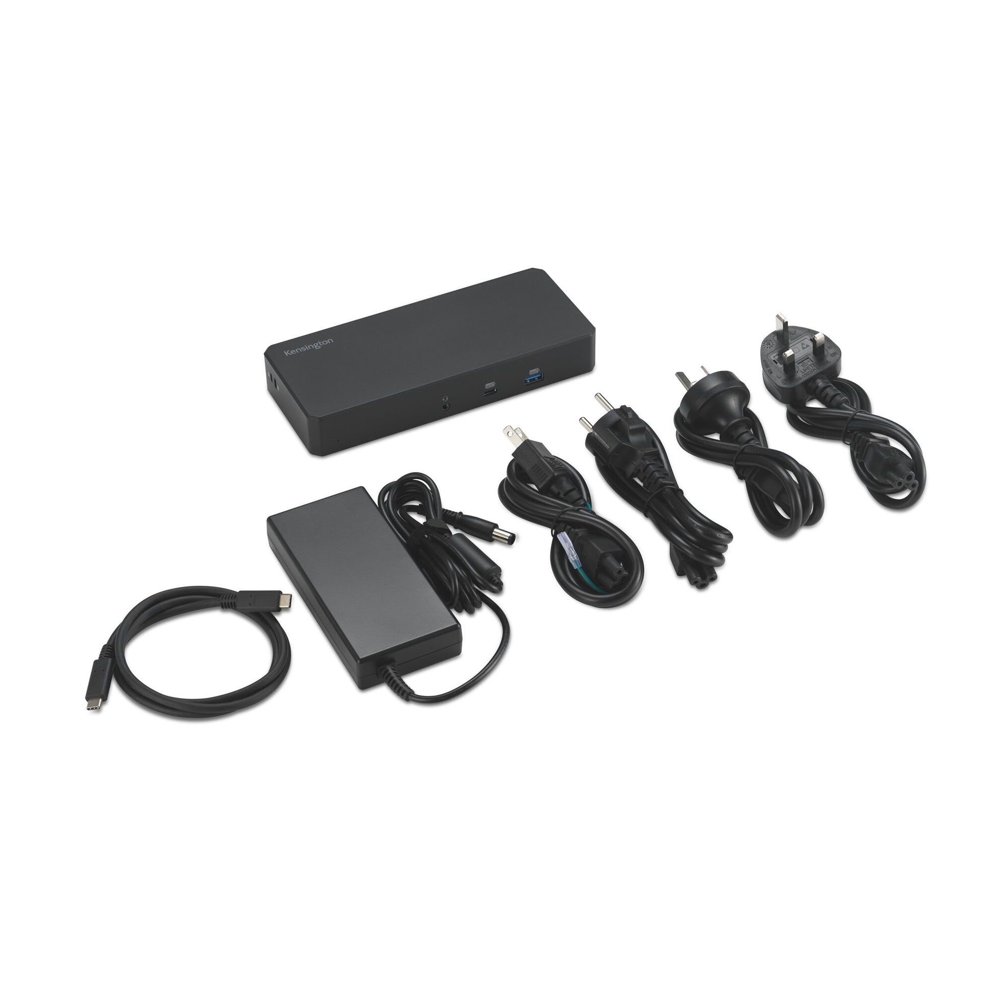 Kensington SD4843P Dockingstation – USB4, 2× DP, 1× HDMI, 4× USB-A, 3× USB-C, 100 W PD, GbE, für Windows 10+