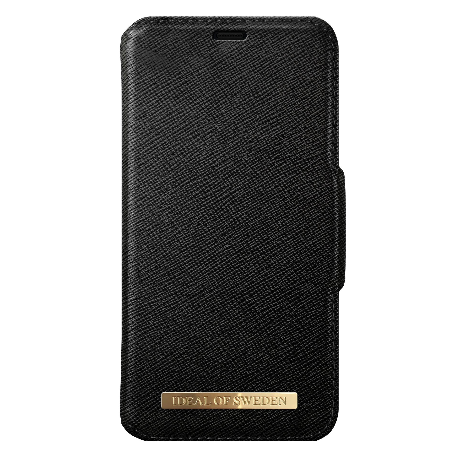 Ideal of Sweden – Booklet-Hülle Saffiano – für Samsung Galaxy S9 – schwarz – mit Kartenfach, Magnetverschluss