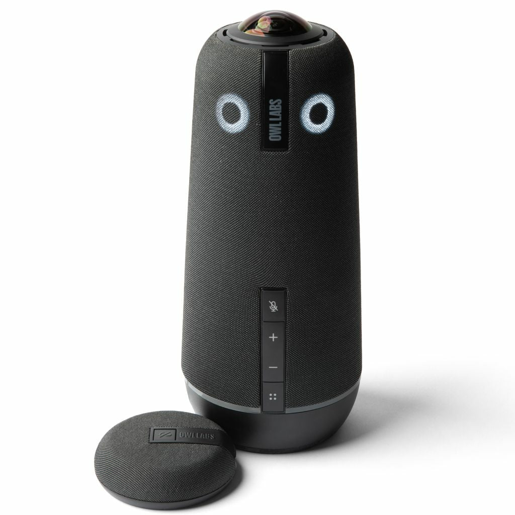 Owl Labs Meeting Owl 4+ – 360° Konferenzkamera – 4K, 360°, Mikrofone (inkl. Expansion Mic), USB-C, WLAN