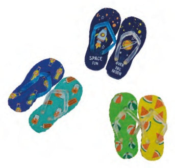 Wedo Motiv-Radiergummi Flip Flop HOLLYDAY – PVC-, phthalat- & latexfrei, farbig sortiert, 12 Stk.