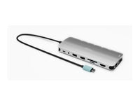 i-tec Metal Nano Dockingstation – USB-C, 2× HDMI, 1× USB-C (Video), 3× USB-A, 3× USB-C, 140 W PD, GbE