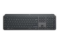 Logitech MX Keys for Business – Tastatur, kabellos (Bluetooth), US-Layout (EN), beleuchtet, Grau