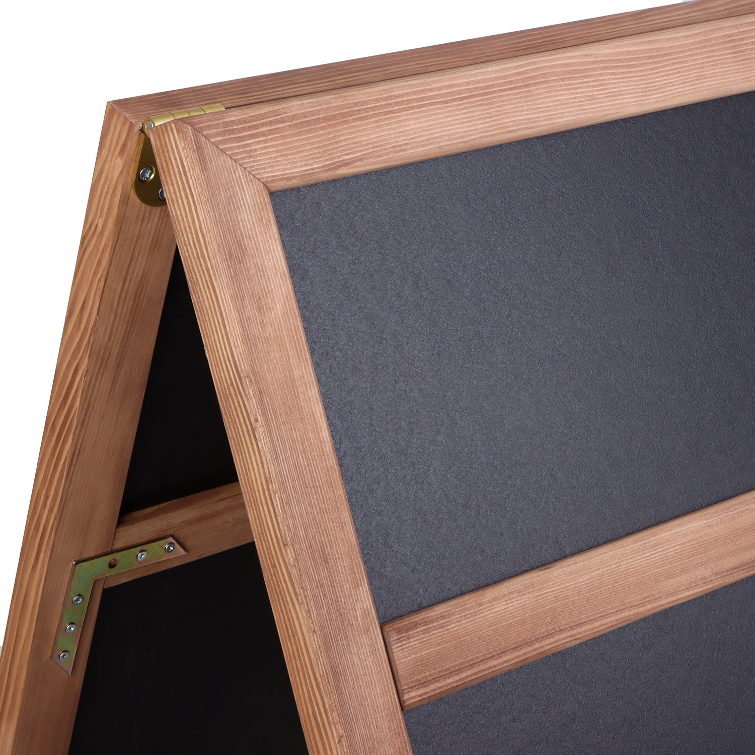 Europel Kundenstopper DELUXE – 660 × 1'280 mm – Holzrahmen natur, schwarz – doppelseitig, für Kreidemarker