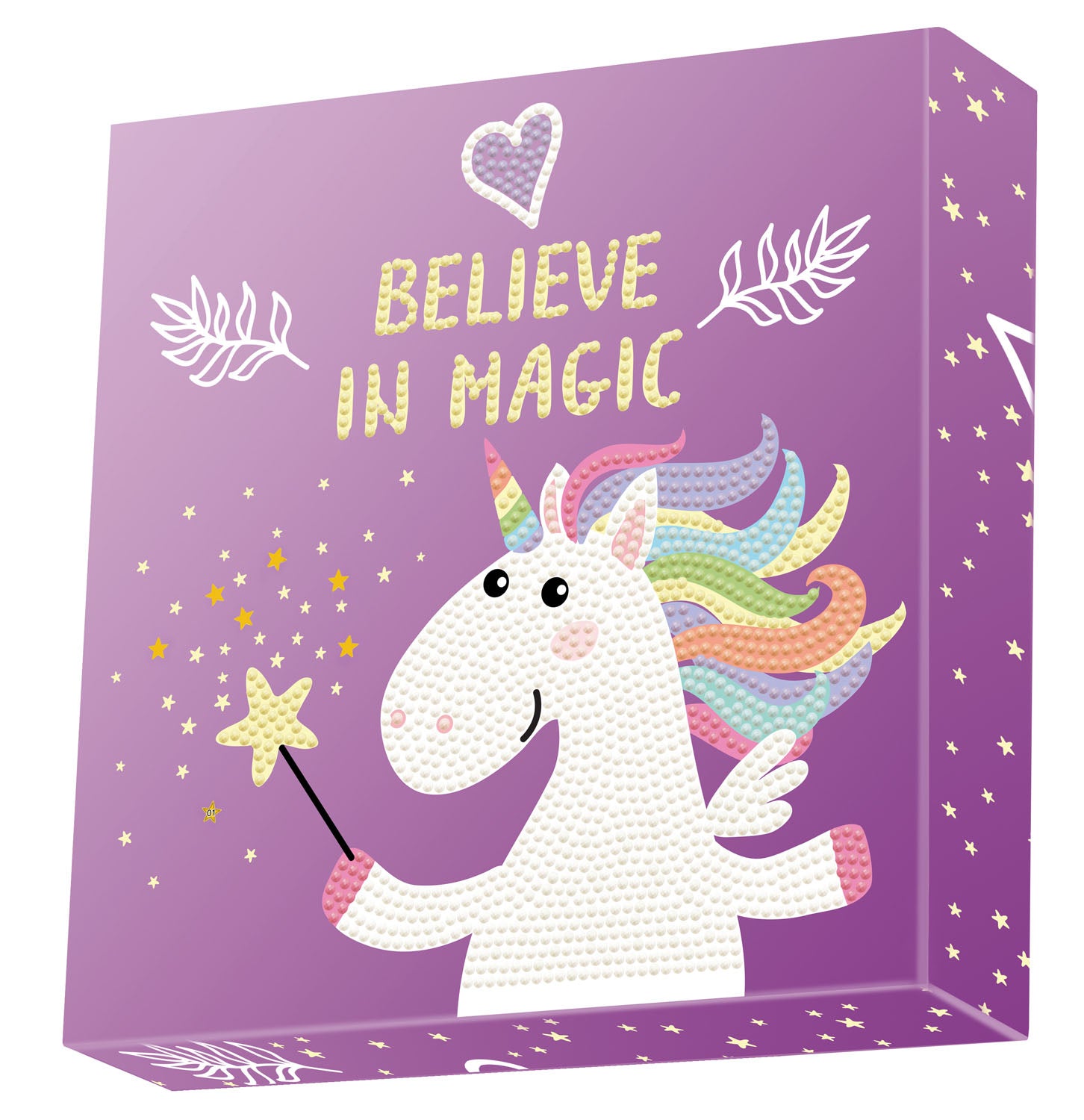Diamond Dotz Believe in Magic – Diamond Painting Set – 22 × 22 cm – 1422 Perlen – ab 3 Jahren